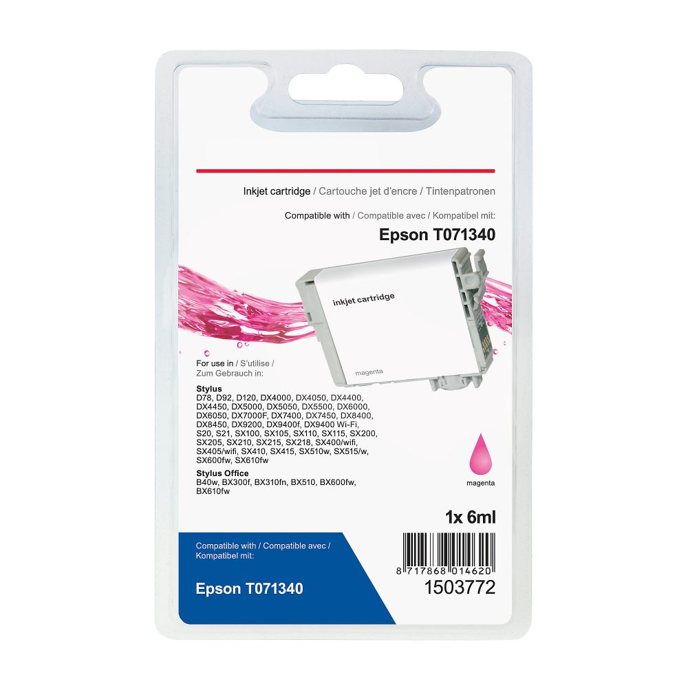 Office Depot T0713 Kompatibel Epson Tintenpatrone C13T07134012 Magenta