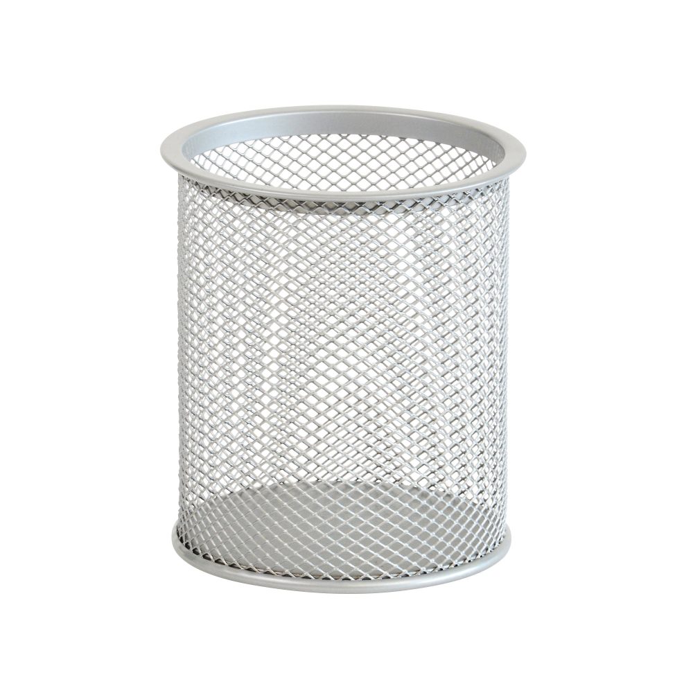 Office Depot Stiftehalter Metallnetz Silber 9 x 9 x 10 cm