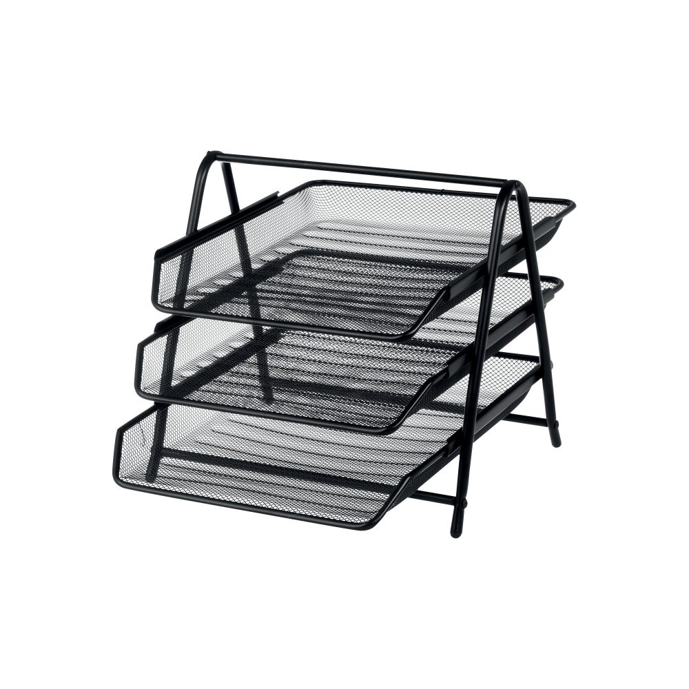 Office Depot Ablagefächer Metall Schwarz 29,5 x 35,5 x 26,5 cm