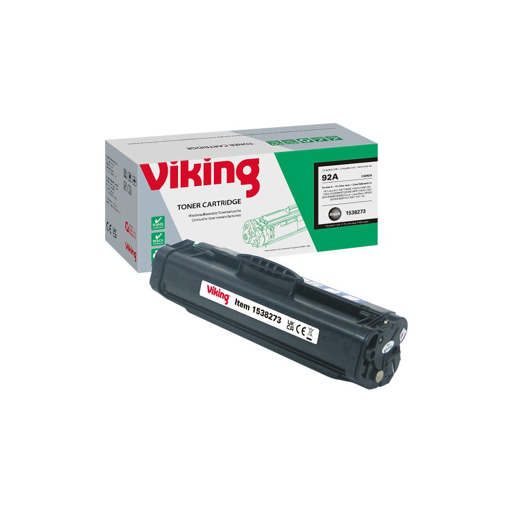 Viking 92A Kompatibel HP Tonerkartusche C4092A Schwarz