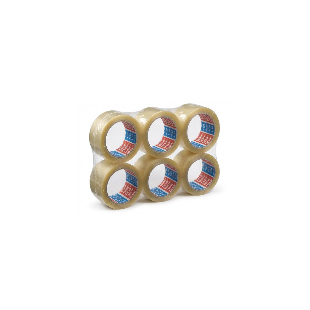 tesa Verpackungsklebeband tesapack Transparent 50 mm (B) x 66 m (L) PP (Polypropylen) 4120 6 Rollen