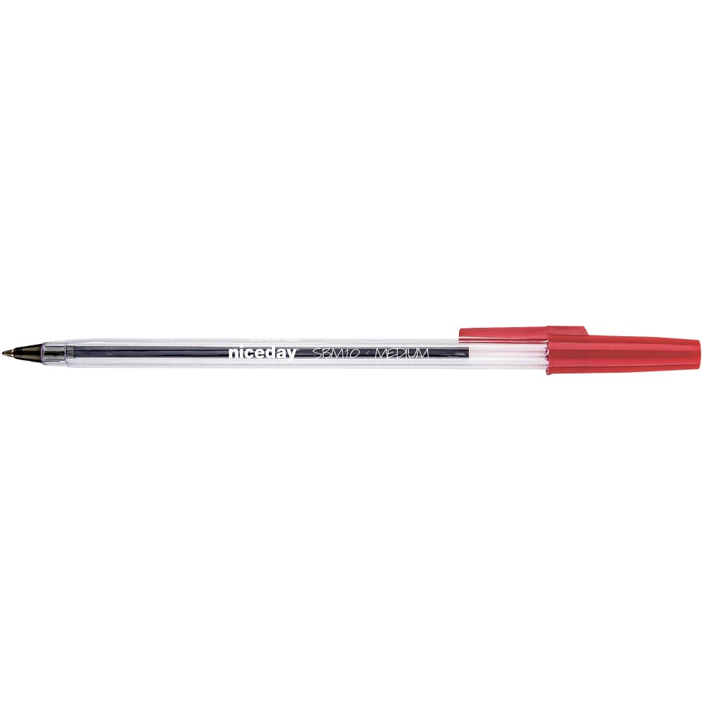 Niceday SBM1.0 Kugelschreiber Rot Mittel 0.4 mm 20 Stück
