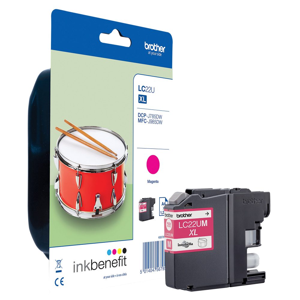 BROTHER Tintenpatrone magenta LC-221M MFC-J480/680/880 260 Seiten