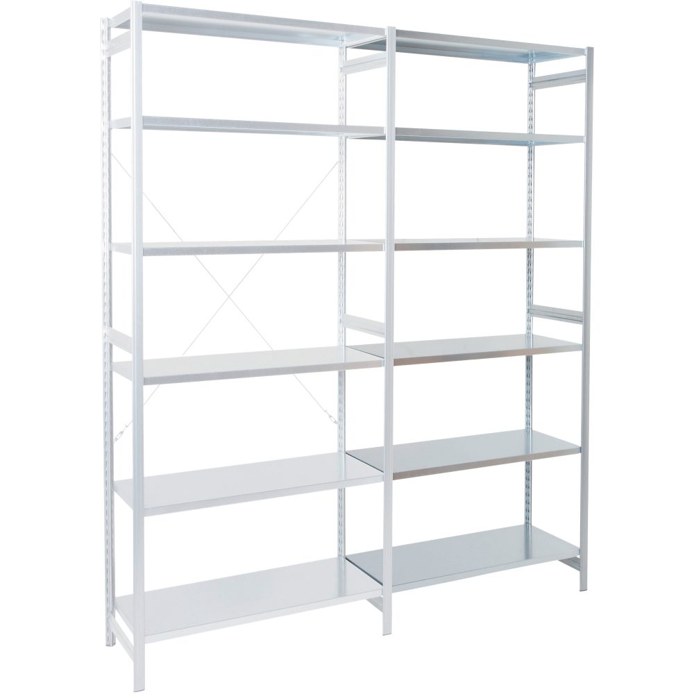ARNO SPACE Anbauregal Epsilon 5 Grau 1.000 x 300 x 2.250 mm