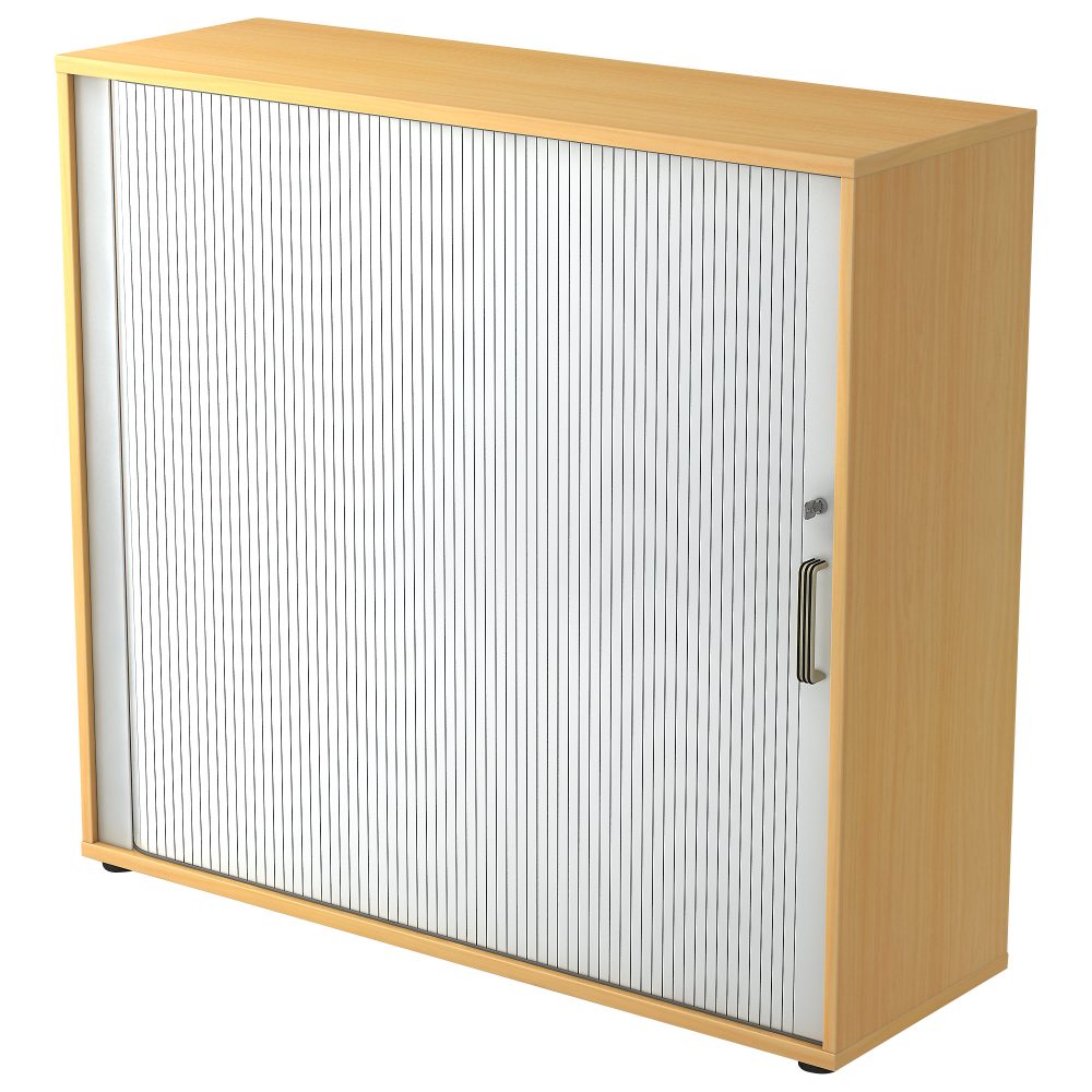 Hammerbacher Aktenschrank 3FH Buche Holz, Kunststoff 1.200 x 400 x 1.100 mm