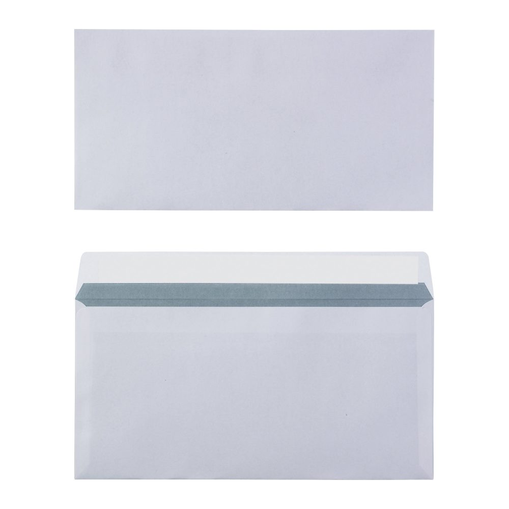Office Depot Briefumschläge Ohne Fenster C5/6 220 (B) x 110 (H) mm Abziehstreifen Weiss 80 g/m² 1000 Stück