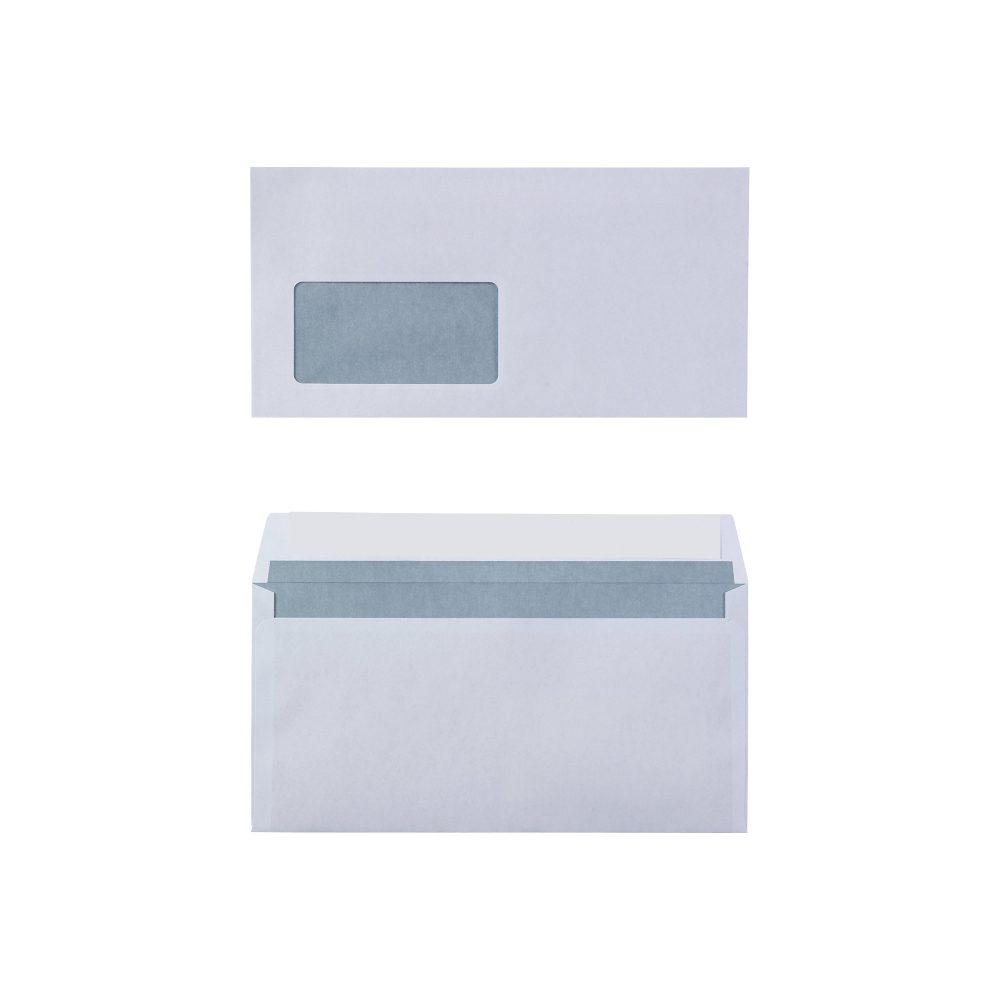 Office Depot Briefumschläge Mit Fenster C5/6 220 (B) x 110 (H) mm Abziehstreifen Weiss 80 g/m² 1000 Stück