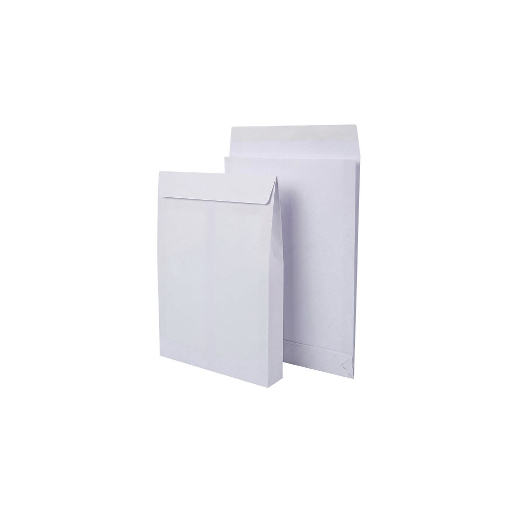 Viking Faltenversandtaschen B4 150 g/m² Weiß Ohne Fenster Abziehstreifen 100 Stück