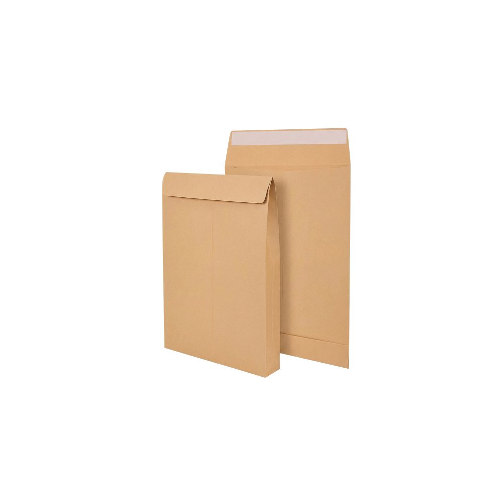 Office Depot Faltenversandtaschen B4 130 g/m² Braun Ohne Fenster Abziehstreifen 100 Stück