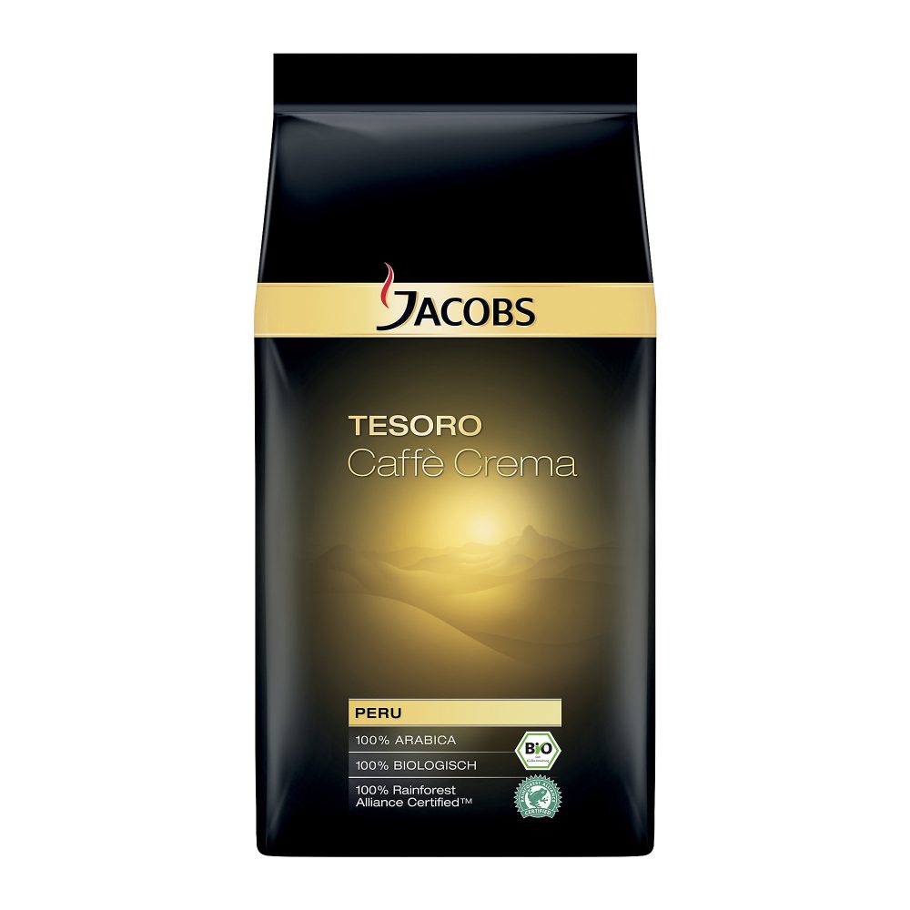 Jacobs Bio-Kaffeebohnen Tesoro Caffee Crema 1 kg