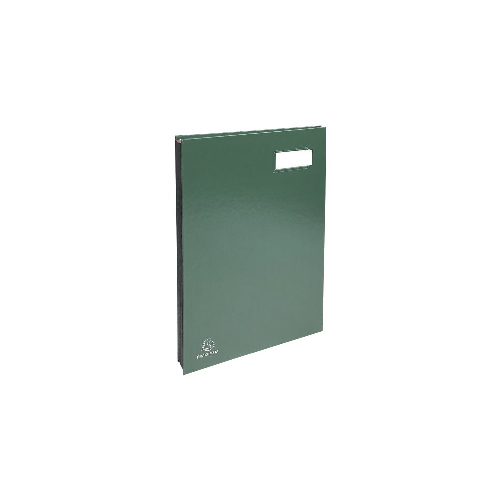 Exacompta Unterschriftsmappe 57023E DIN A4 Grün Hartpappe 24 x 35 cm