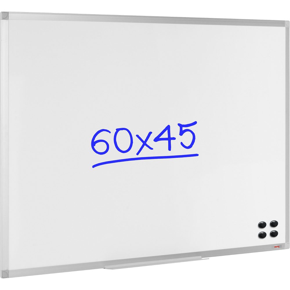 Viking wandmontierbares magnetisches Whiteboard Emaille Superior 60 x 45 cm