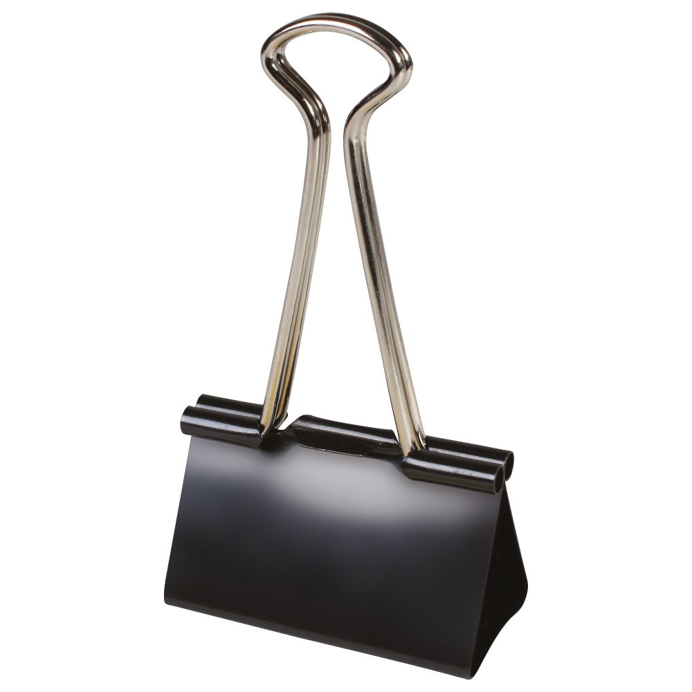 Office Depot Foldback-Klammern Stahl Schwarz 32 mm 12 Stück