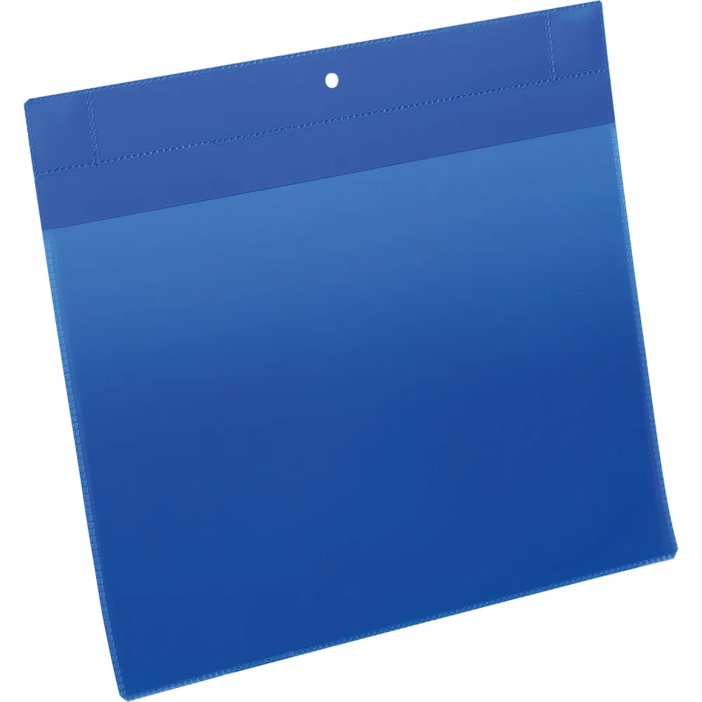 Durable Magnetische Kennzeichnungstasche 174807 Dunkelblau A4 Querformat 311 x 280 mm 10 Stück