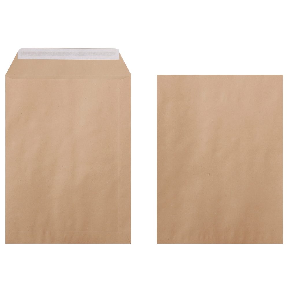 Office Depot Briefumschläge Ohne Fenster Kein Standard 230 (B) x 310 (H) mm Abziehstreifen Braun 90 g/m² 250 Stück