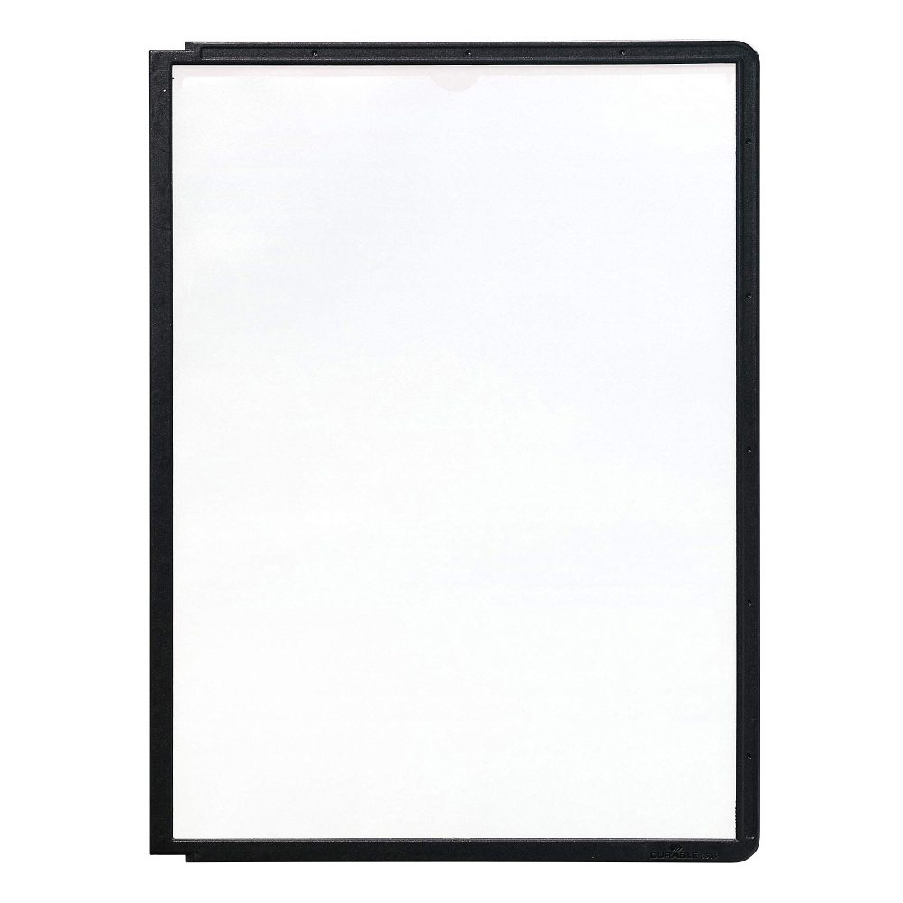 DURABLE Sichttafel Sherpa DIN A4 Schwarz PP (Polypropylen) 23,8 x 0,41 x 32 cm 5 Stück