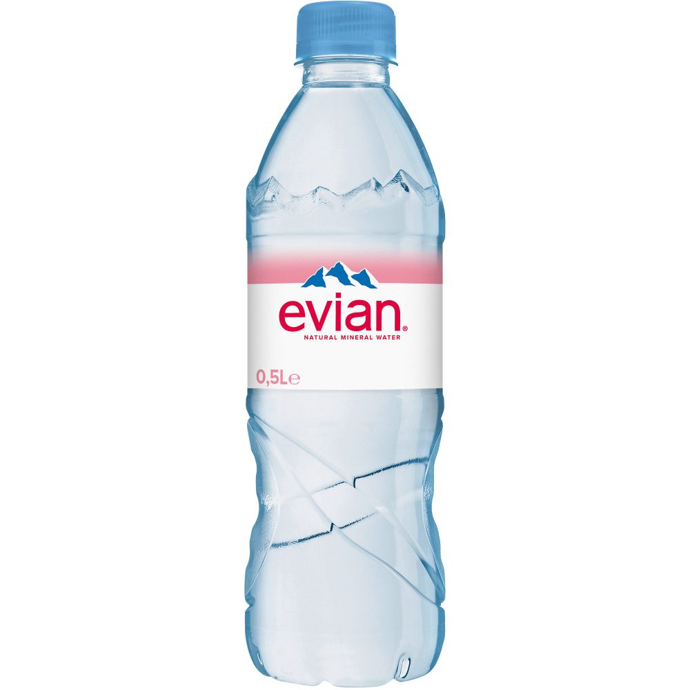 Evian Naturell Mineralwasser EINWEG 500 ml