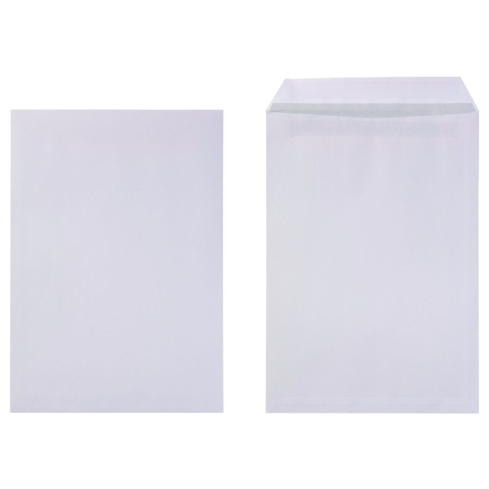 Viking Briefumschläge Ohne Fenster C4 229 (B) x 324 (H) mm Selbstklebend Weiß 100 g/m² 250 Stück