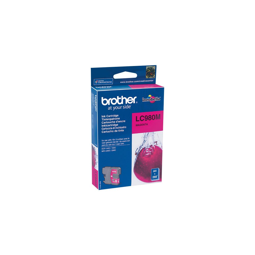BROTHER Tintenpatrone magenta LC-980M DCP-165C 260 Seiten