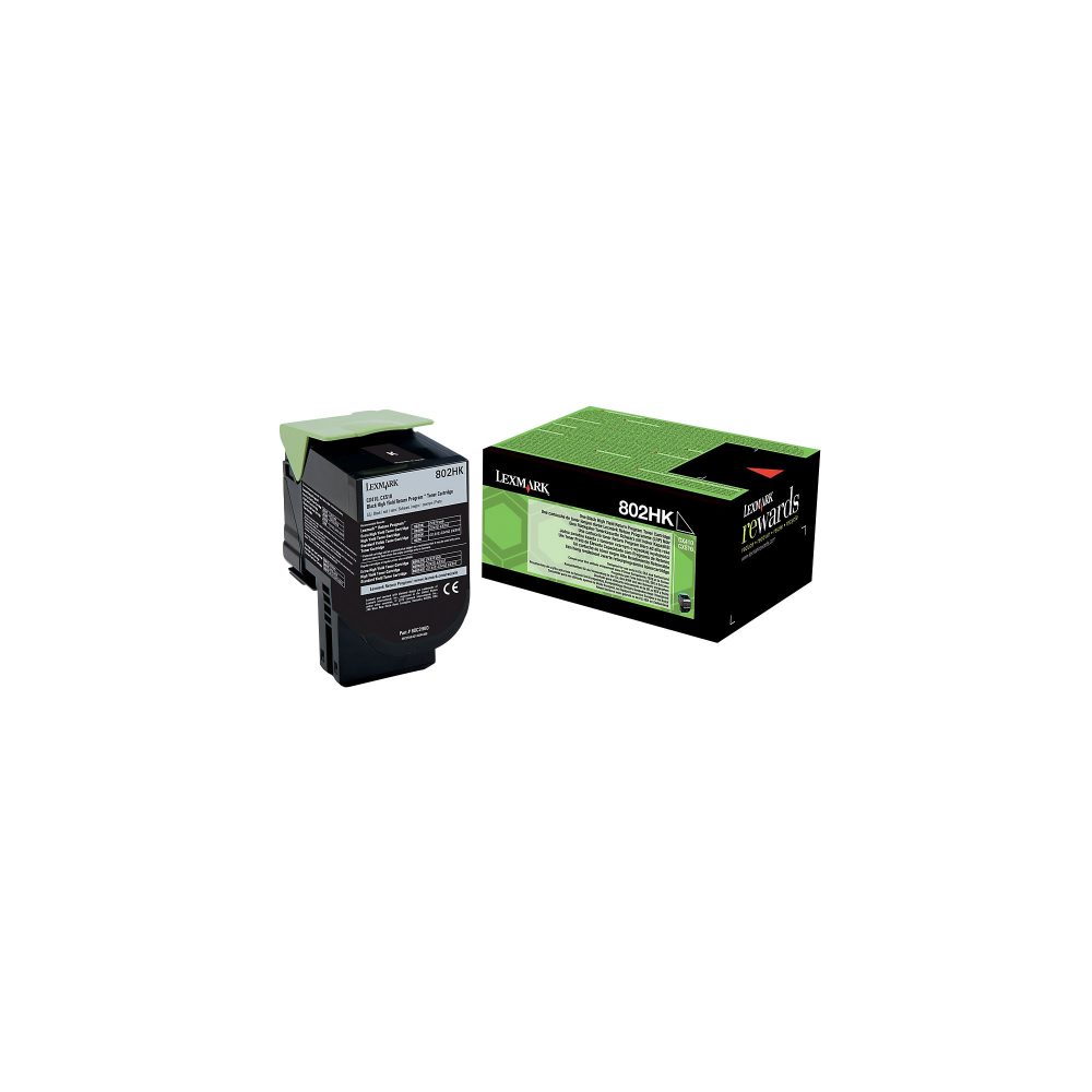 Lexmark Toner 802HK CX410 CX510 80C2HK0 Original Schwarz 4000 Seiten