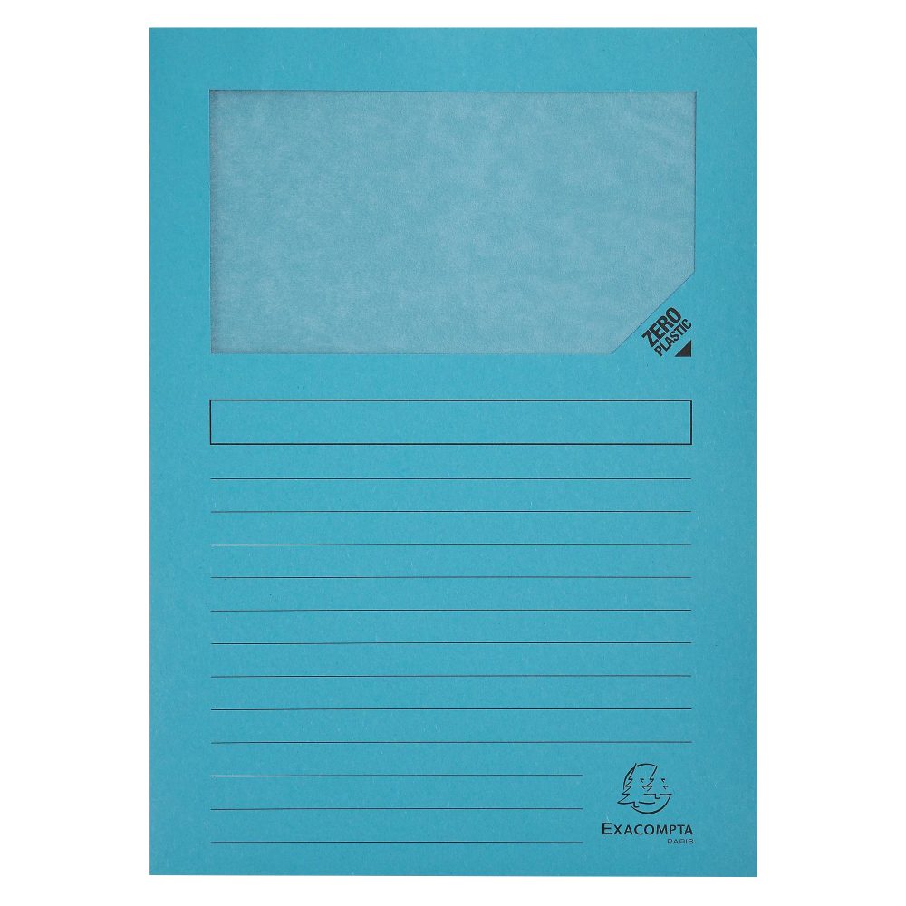 Exacompta Forever Ordnungsmappe DIN A4 Hellblau Manila Recycelt 100% 130 g/m² 100 Stück
