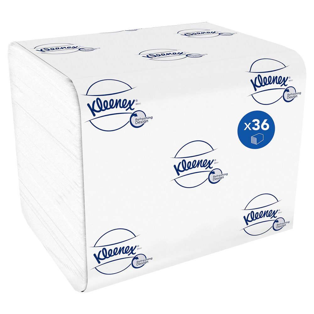 Kleenex Recycelt 100% Toilettenpapier 2-lagig 8408 36 Stück à 200 Blatt