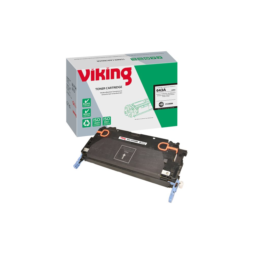 Viking 643A Kompatibel HP Tonerkartusche Q5950A Schwarz