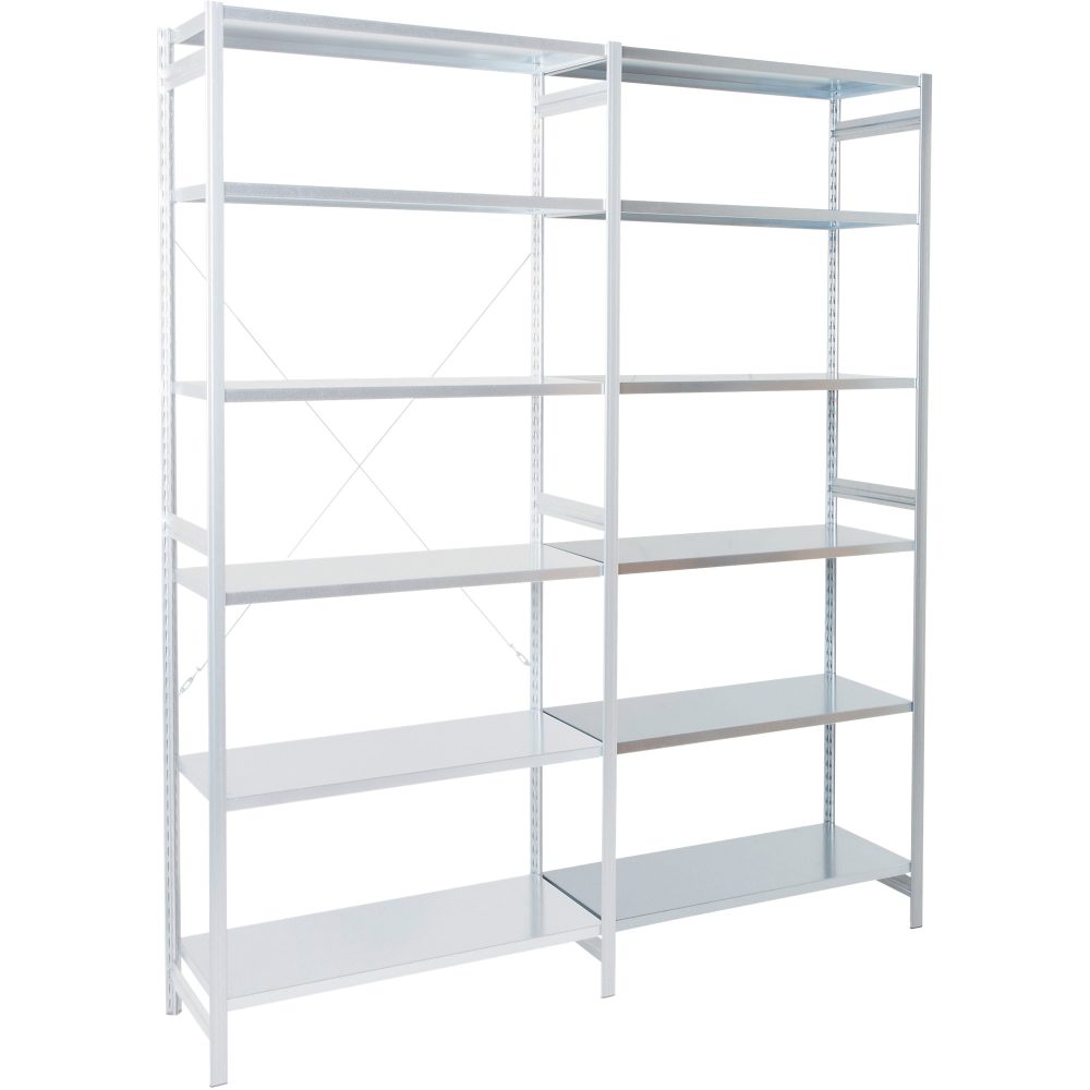 ARNO SPACE Anbauregal Epsilon 6 Grau 1.000 x 500 x 2.250 mm