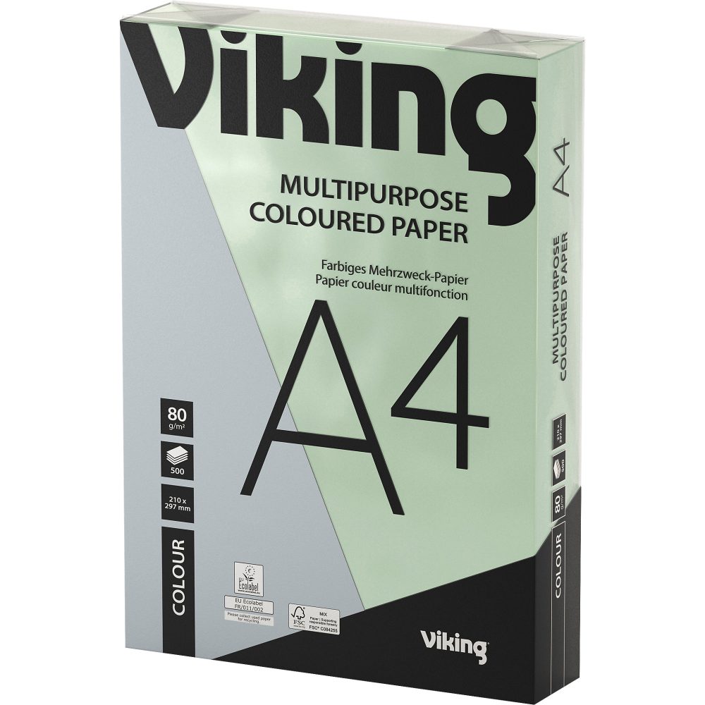 Office Depot Farbiges Kopier-/ Druckerpapier DIN A4 80 g/m² Pastellgrün 500 Blatt
