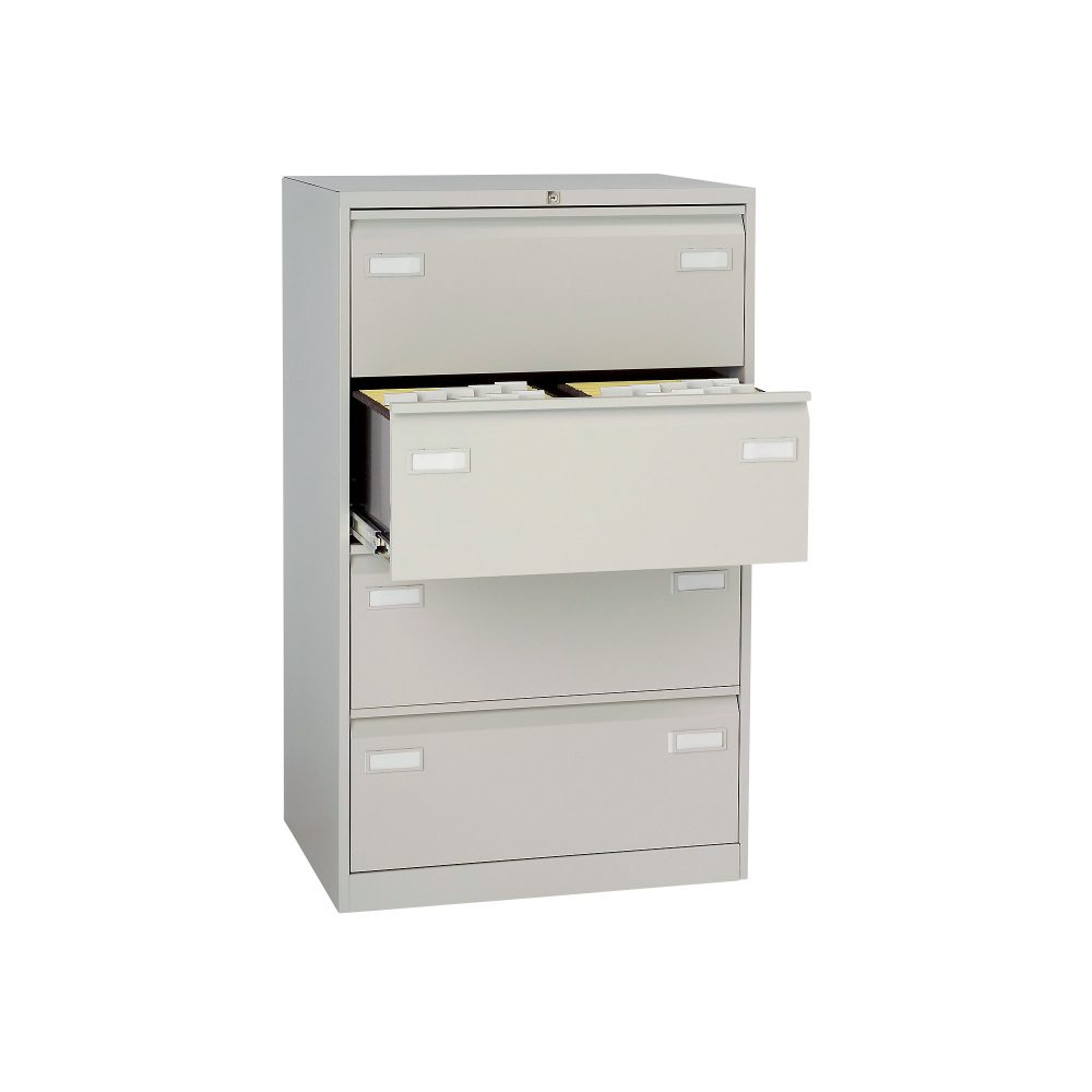 Bisley Light Hängeregistraturschrank Economy 4 Schubladen Lichtgrau 800 x 622 x 1.321 mm