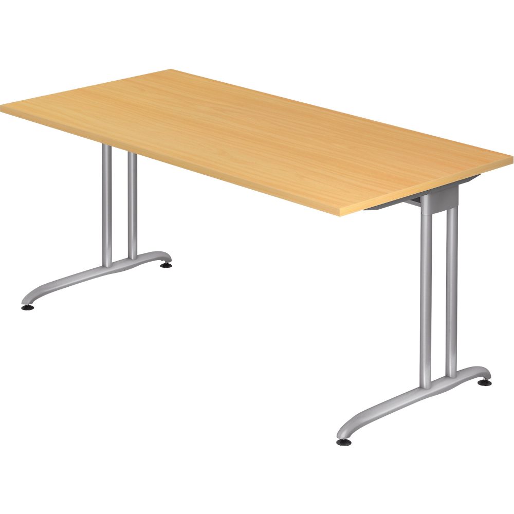 Hammerbacher Schreibtisch Buche 1.600 x 800 x 720 mm mit Aufbauservice