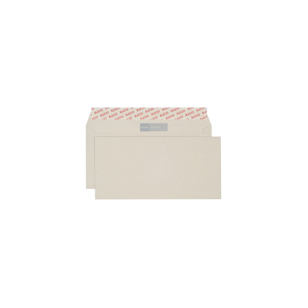 Elco Briefumschläge DL+ 100 g/m² Weiss Ohne Fenster Abziehstreifen 500 Stück