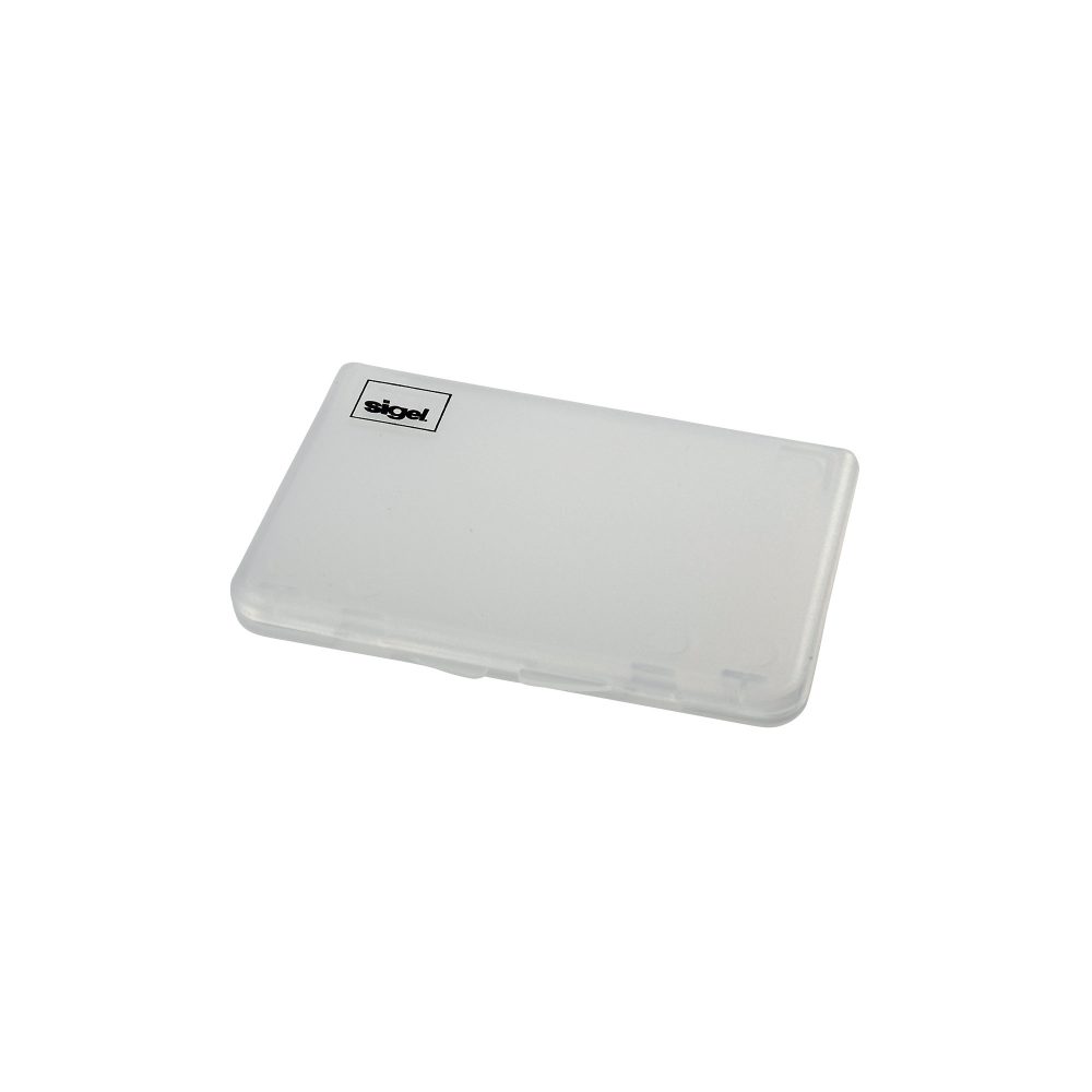 SIGEL Visitenkarten-Etui 89x57mm VA140 transparent f&uuml;r 25 Karten