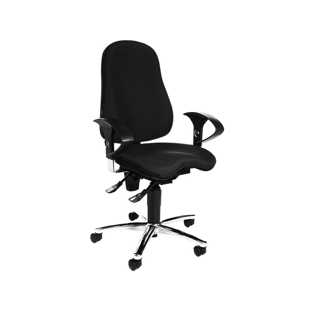 TOPSTAR Ergonomischer Bürostuhl Sitness® 10 Stoff Schwarz