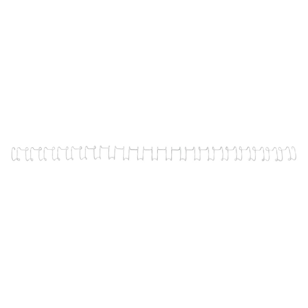GBC Metall Drahtbinderücken Weiß 10 mm 130 Blatt DIN A4 100 Stück