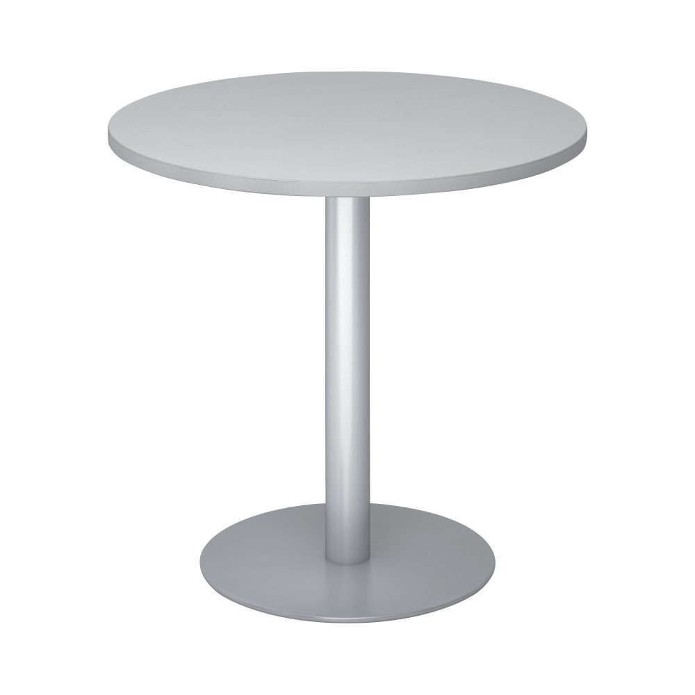 Hammerbacher Säulentisch STF08 Grau, Silber 800 x 745 mm