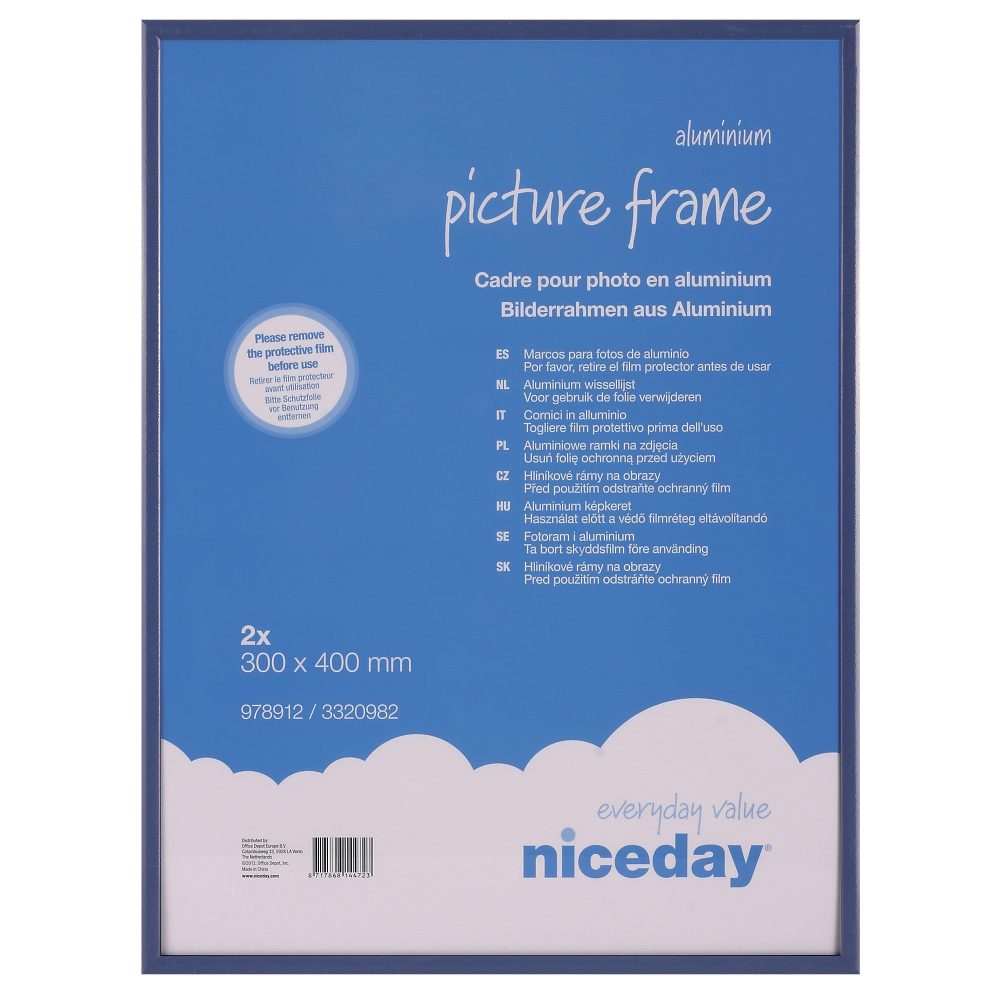 Niceday Bilderrahmen 2 Stück A3 Blau 400 x 300 mm 2 Stück