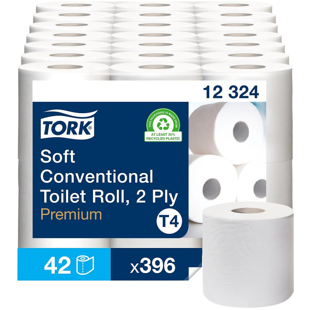 Tork Premium Toilettenpapier T4 2-lagig 12324 42 Rollen à 396 Blatt