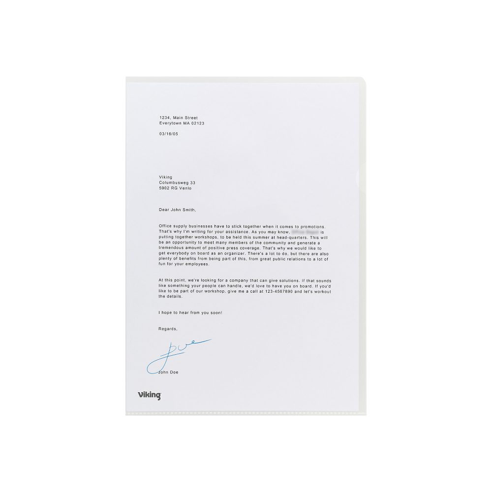 Office Depot Premium Stark Sichthüllen DIN A4 Genarbt Transparent PP (Polypropylen) 145 Mikron 25 Stück