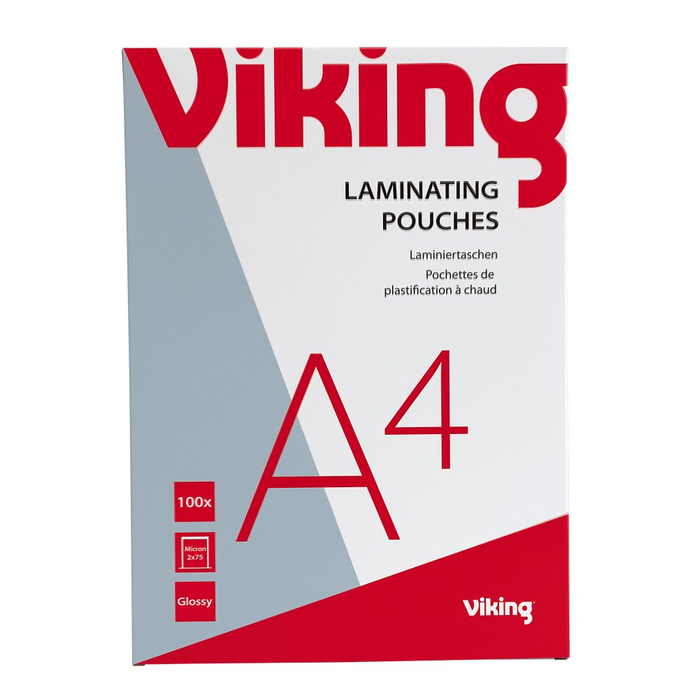 Office Depot Laminierfolien A4 Glänzend 75 Mikron (2 x 75) Transparent 100 Stück