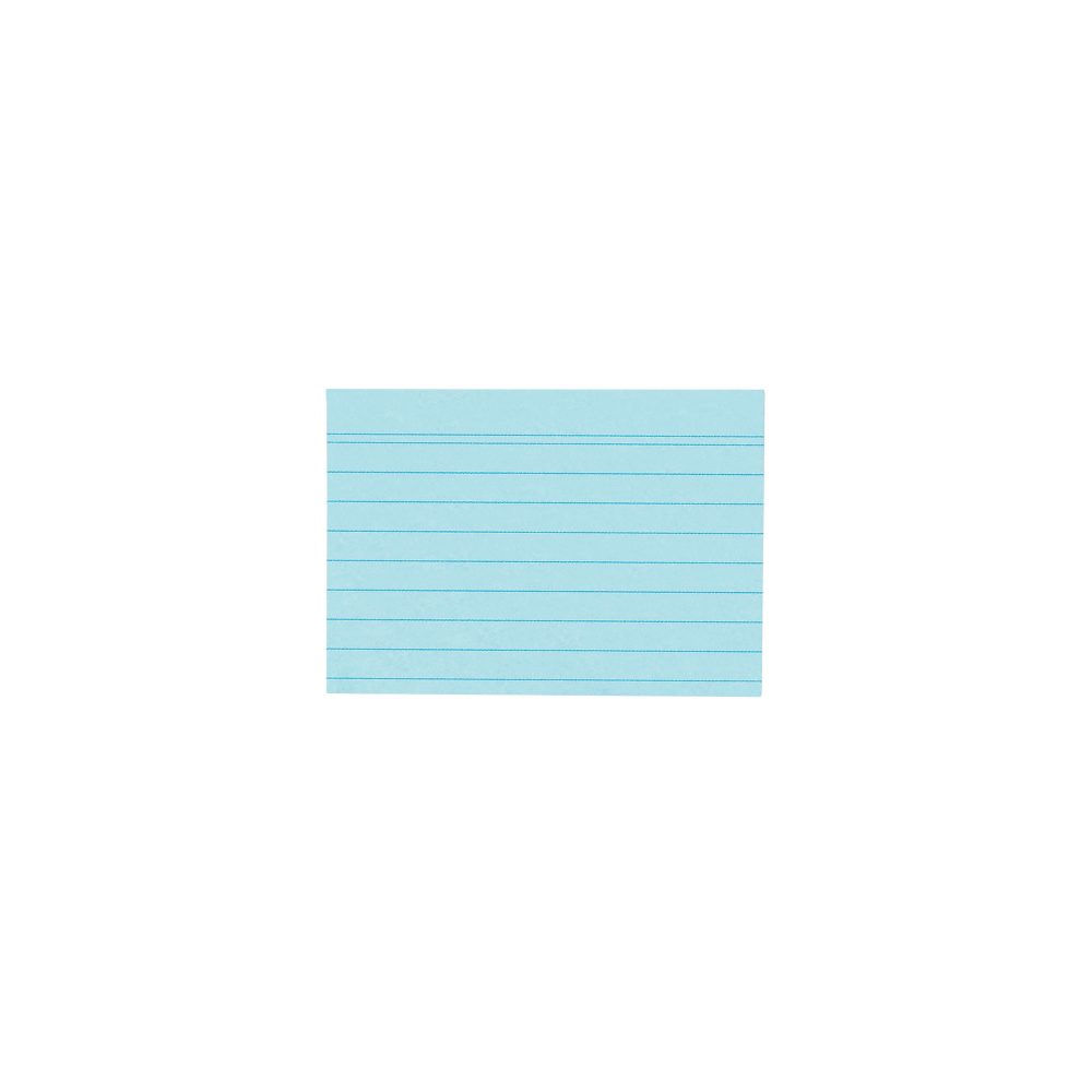 herlitz Karteikarten DIN A6 100 Karten Liniert Blau 14,8 x 10,5 cm 100 Stück