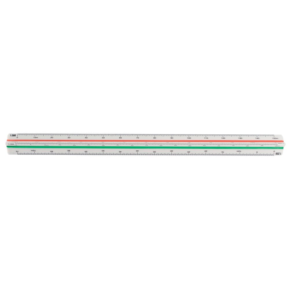 Office Depot Dreieckskala Lineal Kunststoff 30 cm 1:20:25:50:75:125