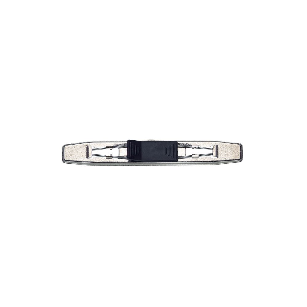 herlitz Fixierschiene Schwarz 2 Ringe Kunststoff, Metall