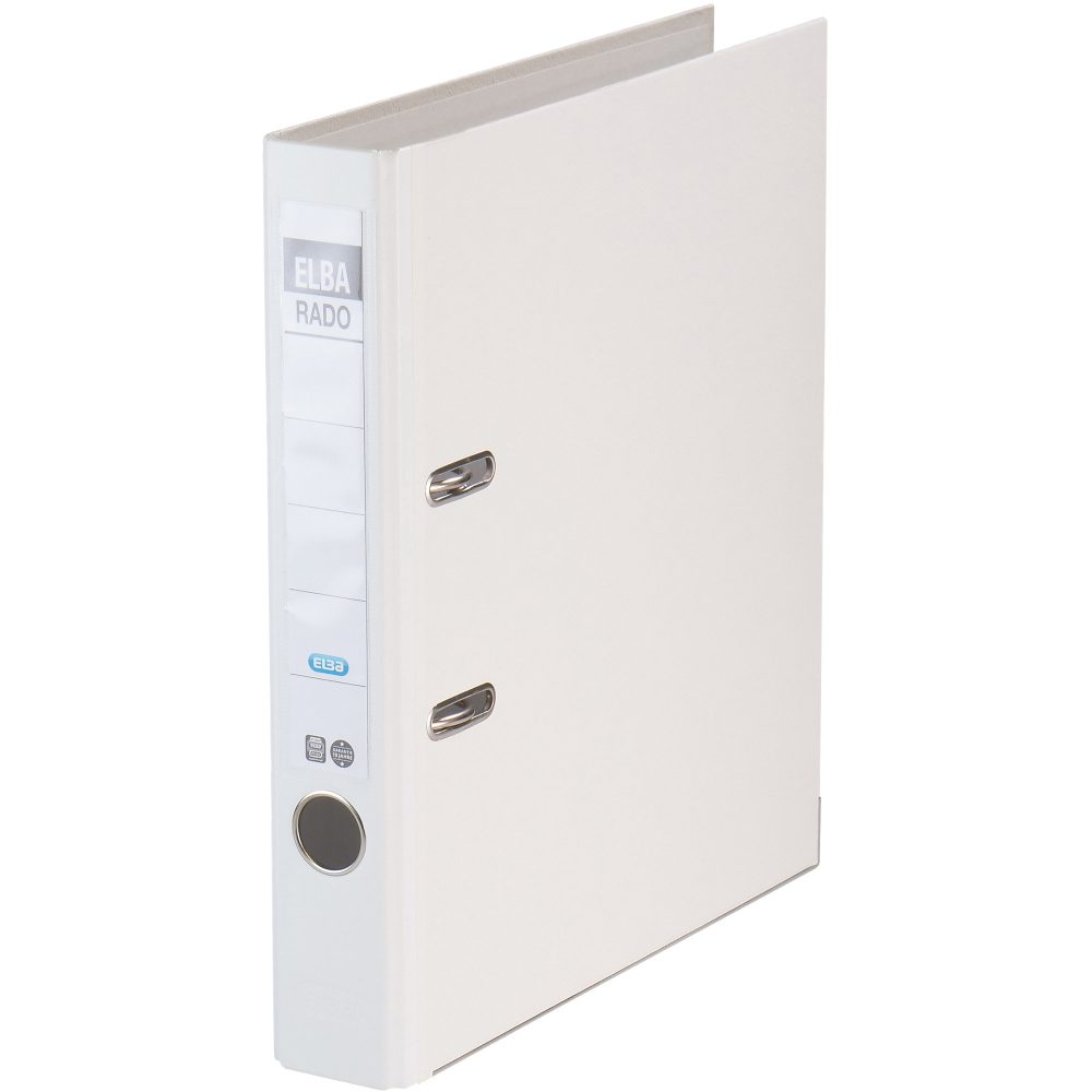 Elba rado Rado Star Brilliant Ordner A4 50 mm Weiss 2 Ringe Karton, PP (Polypropylen) Glatt