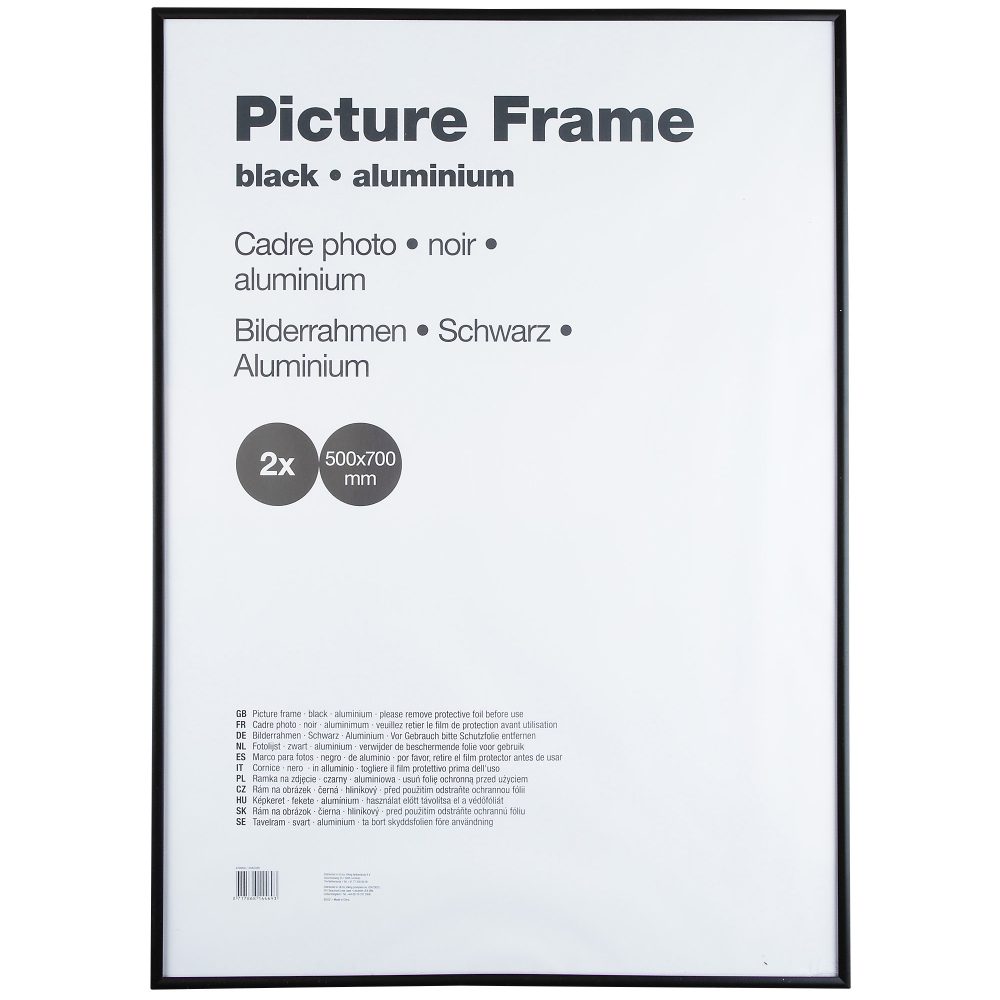 Niceday Bilderrahmen Schwarz 700 x 500 mm 2 Stück