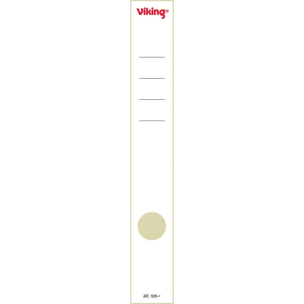 Viking Rückenschilder Spezial 50 mm Weiß 10 Stück