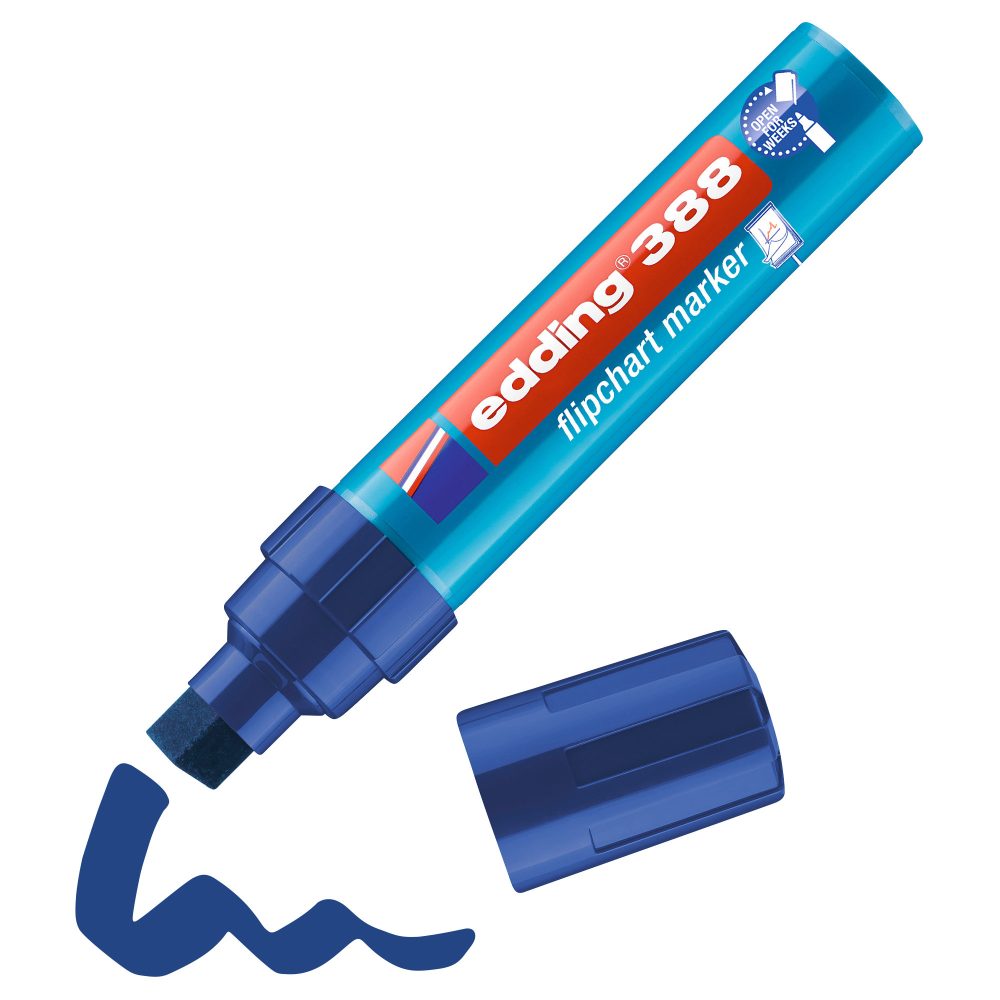 edding 388 Flipchart Marker Extra Breit Keilspitze Blau