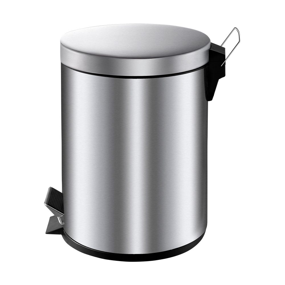 Vepa Bins Metall Abfalleimer 24,5 x 20 x 28 cm Silber