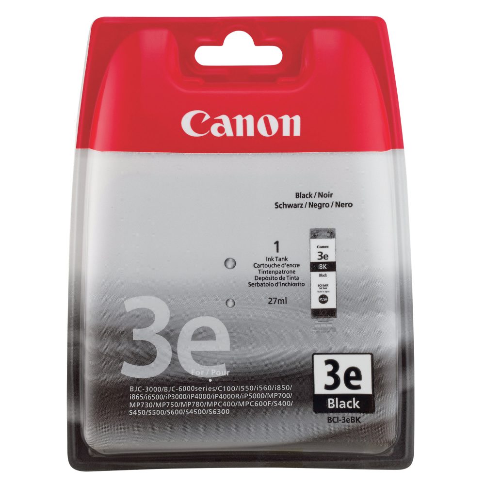Canon BCI-3eBK Original Tintenpatrone Schwarz