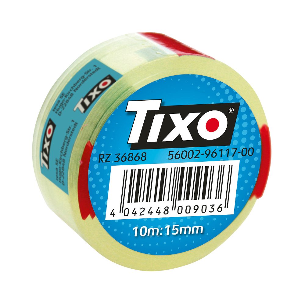 Tixo Klebefilm 207456 Polypropylen 15 mm x 10 m Transparent